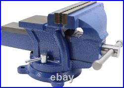 10 Heavy Duty Bench Vise Cast Iron Vise with 360° Flexible Swivel Locking Base