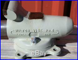 1940'S WILTON SWIVEL BASE BULLET VISE No. 4 1945 date U. S. A. MADE
