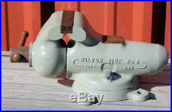 1940'S WILTON SWIVEL BASE BULLET VISE No. 4 1945 date U. S. A. MADE