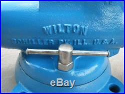 1958 WILTON bullet bench vise 9400 HD model with Swivel Base SELLER RESTORED
