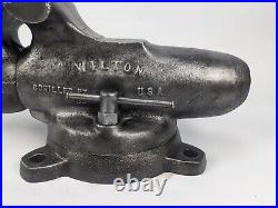 1958 Wilton 9350 Bullet Vise 3-1/2 Jaws with Swivel Base vintage damaged resto