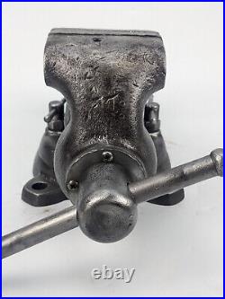 1958 Wilton 9350 Bullet Vise 3-1/2 Jaws with Swivel Base vintage damaged resto