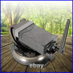2 Way Tilting 5'' Machine Vise 95mm Jaw Opening 360° Base Swivel for Milling