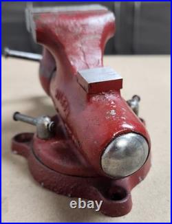 2 Wilton Baby Bullet Vise 1945 model with full swivel base and raised anvil