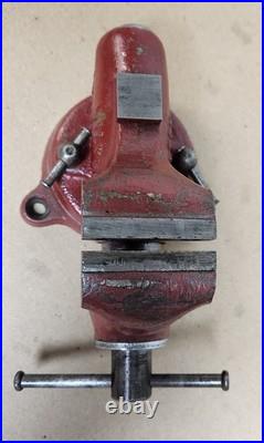 2 Wilton Baby Bullet Vise 1945 model with full swivel base and raised anvil