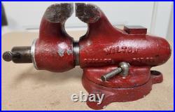 2 Wilton Baby Bullet Vise 1945 model with full swivel base and raised anvil