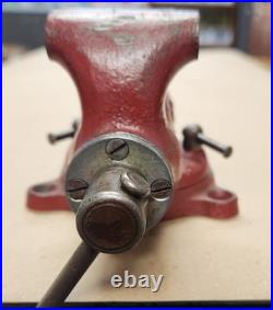 2 Wilton Baby Bullet Vise 1945 model with full swivel base and raised anvil