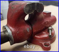 2 Wilton Baby Bullet Vise 1945 model with full swivel base and raised anvil