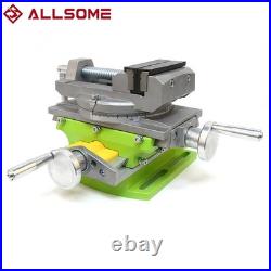 2 in1 Milling Drilling Precision Vise Swivel Base Table AluminiumAlloy Worktable