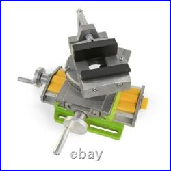 2 in 1 Cross Slide Vice Table Compound Milling Drilling Vise Swivel Base Table
