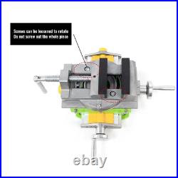 2 in 1 Milling Drilling Precision Vise Swivel Base Table Aluminium Alloy Compoun