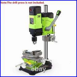 2 in 1 Milling Drilling Precision Vise Swivel Base Table Aluminum Worktable