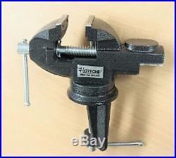 2'' inches Jaws Table Bench Top Vise Vice Swivel Base with Anvil