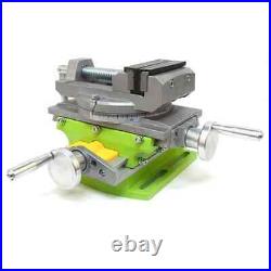 2in1 Milling Drilling Precision Vise Swivel Base Table Aluminium Alloy Worktable