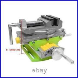 2in1 Milling Drilling Vise Swivel Base Table Aluminium Alloy Compound Worktable