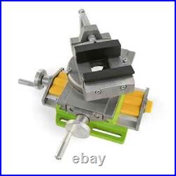 2in1 Milling Drilling Vise Swivel Base Table Aluminium Alloy Compound Worktable