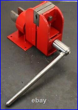 3-3/8 Schum Vise with Serrated Jaws & Swivel Base Bench Mechanic Vice Milhoff