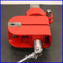 3-3/8 Schum Vise with Serrated Jaws & Swivel Base Bench Mechanic Vice Milhoff