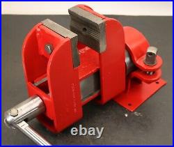 3-3/8 Schum Vise with Serrated Jaws & Swivel Base Bench Mechanic Vice Milhoff