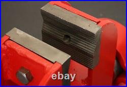 3-3/8 Schum Vise with Serrated Jaws & Swivel Base Bench Mechanic Vice Milhoff