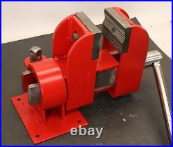 3-3/8 Schum Vise with Serrated Jaws & Swivel Base Bench Mechanic Vice Milhoff