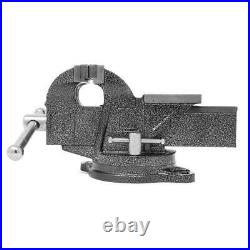 3 In. Heavy-Duty Cast Iron Bench Vise With Swivel Base