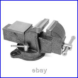 3 In. Heavy-Duty Cast Iron Bench Vise With Swivel Base