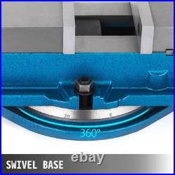 3 Inch 5 Inch Jaw Width Milling Vise Heavy Duty High Precision Swiveling Base