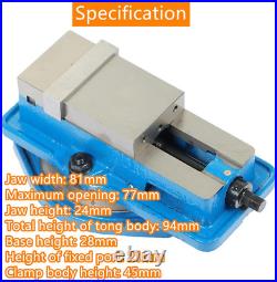 3 X 2.95 Precision Mill Vise with Swivel Base for CNC Milling Machines