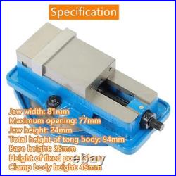 3 x 2.95 Precision Mill Vise Anti-Jaw Lifting WithSwivel Base, Lockdown CNC Mil