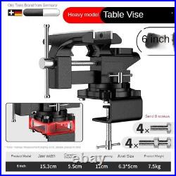 4.5/6' Multi-Purpose Vise 360° Swivel Base and Anvil Heavy Duty Cast Iron
