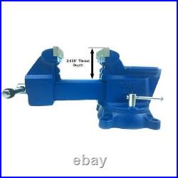 4.5 Inch Utility Combination Vise Pipe Bench Swivel Base Cast Iron Strong Grip