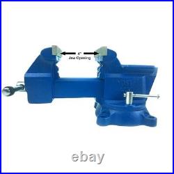 4.5 Inch Utility Combination Vise Pipe Bench Swivel Base Cast Iron Strong Grip
