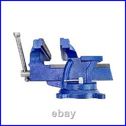 4 Bench Vise 360° Swivel Base Heavy Duty Bench Vice with Anvil Table Top Clamp