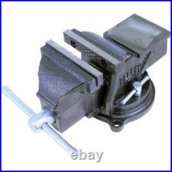 4 In. Heavy-Duty Bench Vise with 360 Degree Swivel Base Large Built-in Anvil