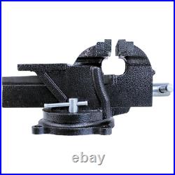 4 In. Heavy-Duty Bench Vise with 360 Degree Swivel Base Large Built-in Anvil