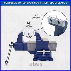 4 Machinist Vise with 360-Degree Swivel Base