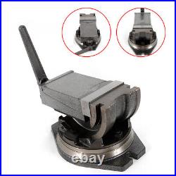 5Precision Milling Clamp Vise Benchtop withSwivel Base 90°Tilting Angle Mill Vise