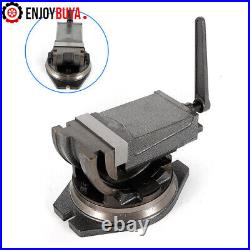 5 2 Way Precision Milling Vise 360° Swivel Base 90° Tilting Clamp Vice USA NEW