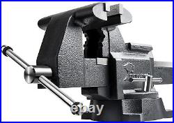 5.5In Bench Vise 210 Degrees Swivel Base Heavy Duty with Anvil 5 1/2 Ductile