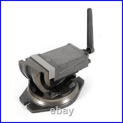 5'' 90º Tilting Angle Vise Precision Milling Vise Swivel Base 2 Way Clamp Vise
