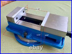 5 Angle-Tight Positive-Lock Milling Vise on Swivel Base, Industrial Duty