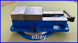 5 Angle-Tight Positive-Lock Milling Vise on Swivel Base, Industrial Duty