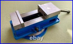 5 Angle-Tight Positive-Lock Milling Vise on Swivel Base, Industrial Duty