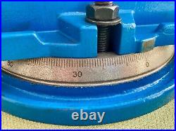 5 Angle-Tight Positive-Lock Milling Vise on Swivel Base, Industrial Duty