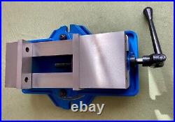 5 Angle-Tight Positive-Lock Milling Vise on Swivel Base, Industrial Duty