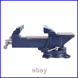 5 Bench Vise 360° Swivel Base Heavy Duty Tabletop Clamp with Anvil