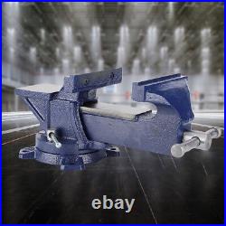 5 Bench Vise 360° Swivel Base Heavy Duty Tabletop Clamp with Anvil