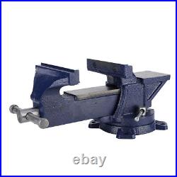 5 Bench Vise 360° Swivel Base Heavy Duty Tabletop Clamp with Anvil