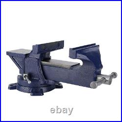 5 Bench Vise 360° Swivel Base Heavy Duty Tabletop Clamp with Anvil